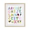 Stupell Industries Alphabet Shapes with Animals Framed Print Under Glass, design by Carla Daly